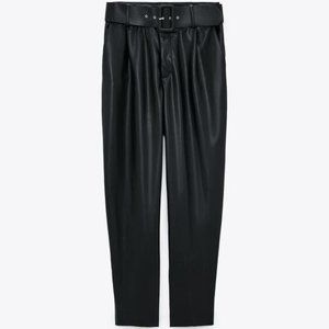 Zara faux leather pant